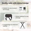 vidaXL Bisztróasztal Antracit 55 x 55 x 72,5 cm Porfestett acél