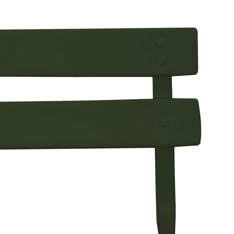 vidaXL Kerti hajtható szék 2 pcs Zöld 42 x 46 x 82 cm Acél