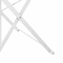 vidaXL Kerti hajtható szék 2 pcs Fehér 42 x 46 x 82 cm Acél