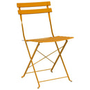 vidaXL Kerti hajtható szék 2 pcs Mustár 42 x 46 x 82 cm Acél