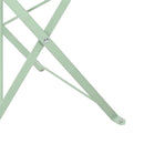 vidaXL Kerti hajtható szék 2 pcs Világos menta 42 x 46 x 82 cm Fém