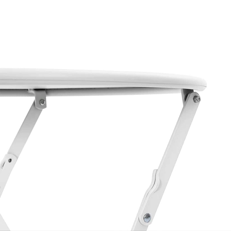 vidaXL Bisztróasztal Fehér Ø50x71 cm Porfestett acél