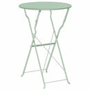 vidaXL Bisztróasztal Világos menta Ø 50 x 71 cm Porfestett acél