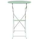 vidaXL Bisztróasztal Világos menta Ø 50 x 71 cm Porfestett acél
