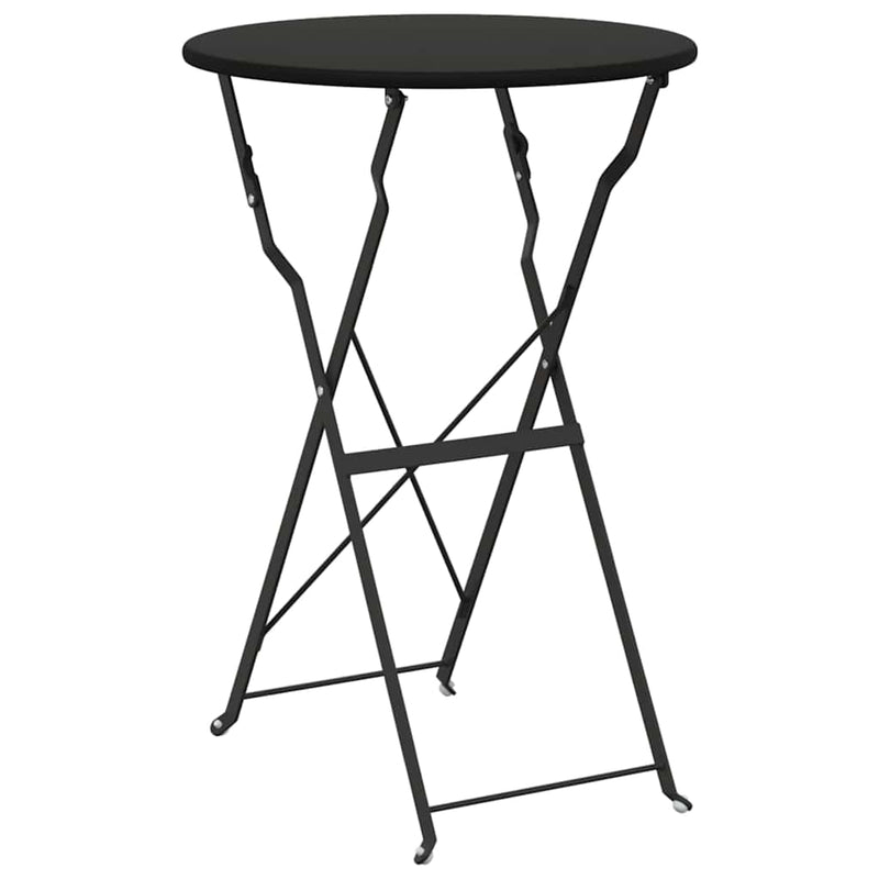 vidaXL Bisztróasztal Antracit Ø50x71 cm Porfestett acél