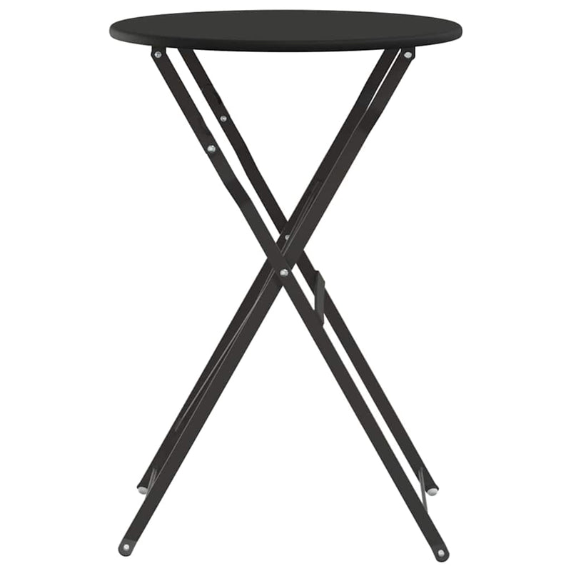 vidaXL Bisztróasztal Antracit Ø50x71 cm Porfestett acél