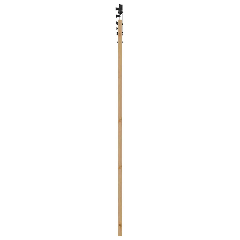 vidaXL Csúszó Ajtó Természetes és fekete 83 x 211 cm