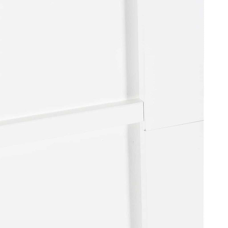 vidaXL Csúszó Ajtó Fehér és fekete 83 x 202 cm Tömör fenyő és acél