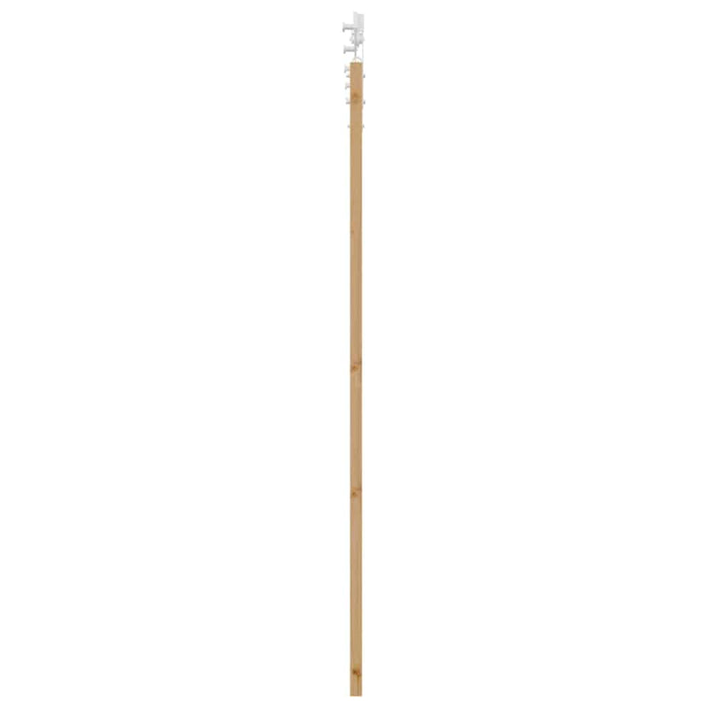 vidaXL Csúszó Ajtó Természetes és fehér 73.5 x 198.5 cm