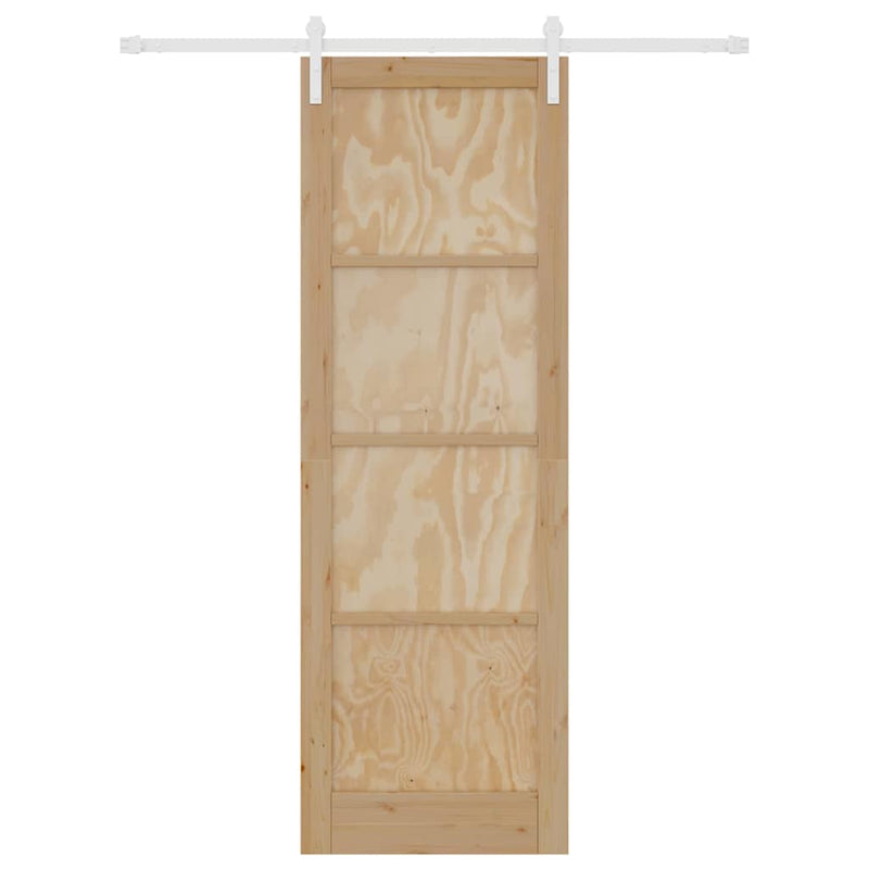 vidaXL Csúszó Ajtó Természetes és fehér 78 x 232 cm