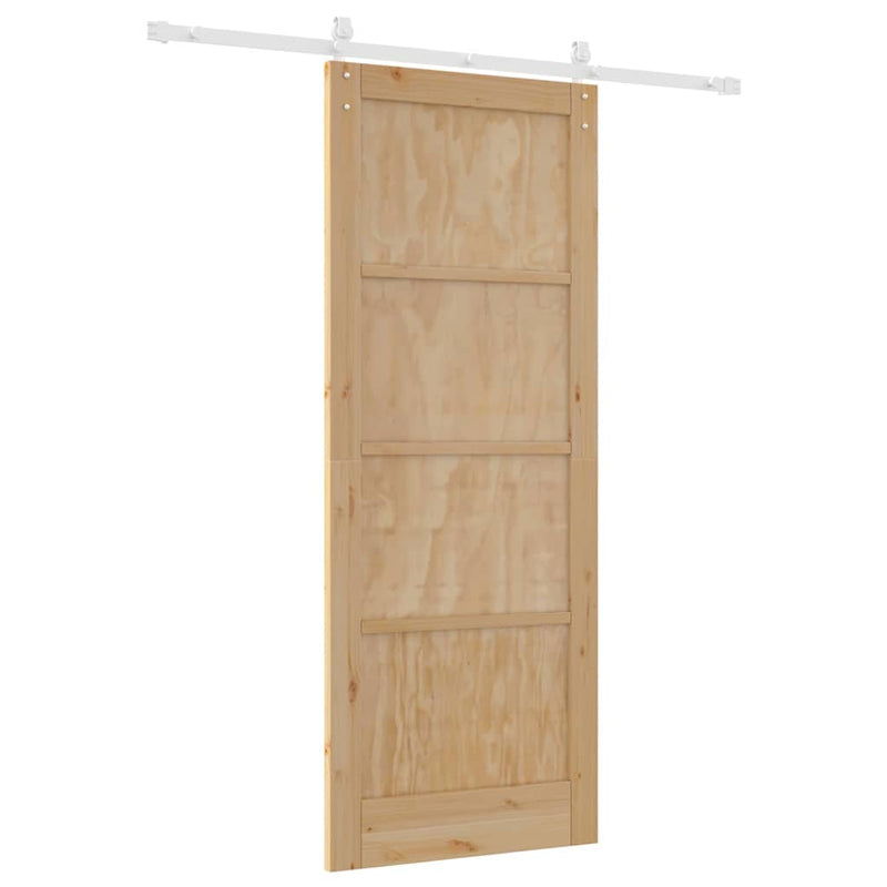 vidaXL Csúszó Ajtó Természetes és fehér 83 x 211 cm