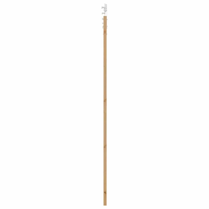 vidaXL Csúszó Ajtó Természetes és fehér 83 x 232 cm