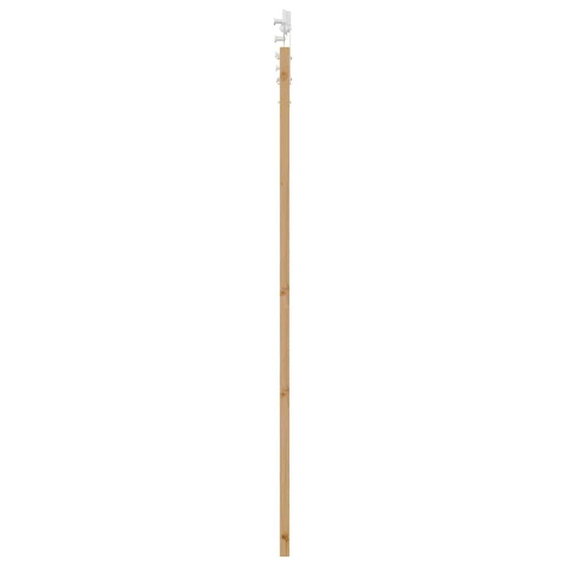 vidaXL Csúszó Ajtó Természetes és fehér 86 x 198.5 cm