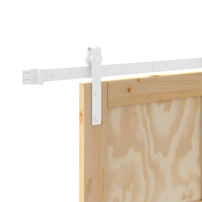 vidaXL Csúszó Ajtó Természetes és fehér 86 x 211 cm