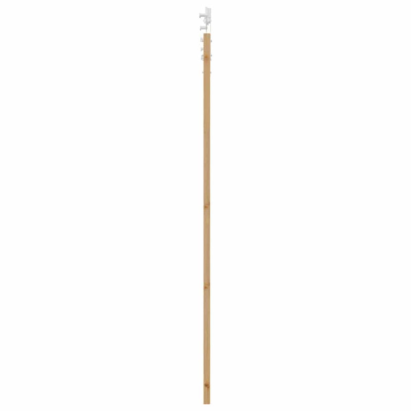 vidaXL Csúszó Ajtó Természetes és fehér 86 x 211 cm