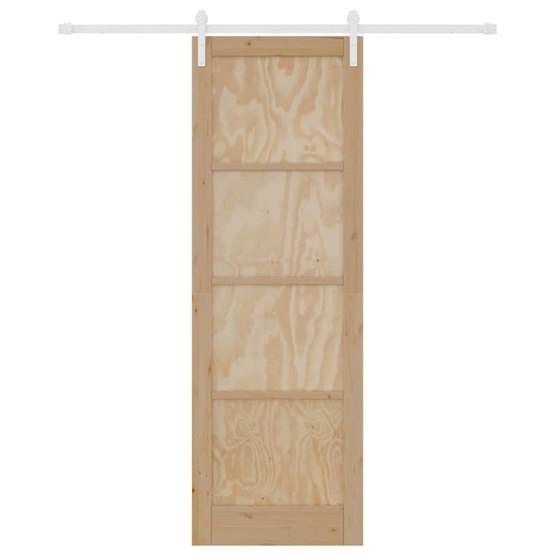 vidaXL Csúszó Ajtó Természetes és fehér 78 x 232 cm