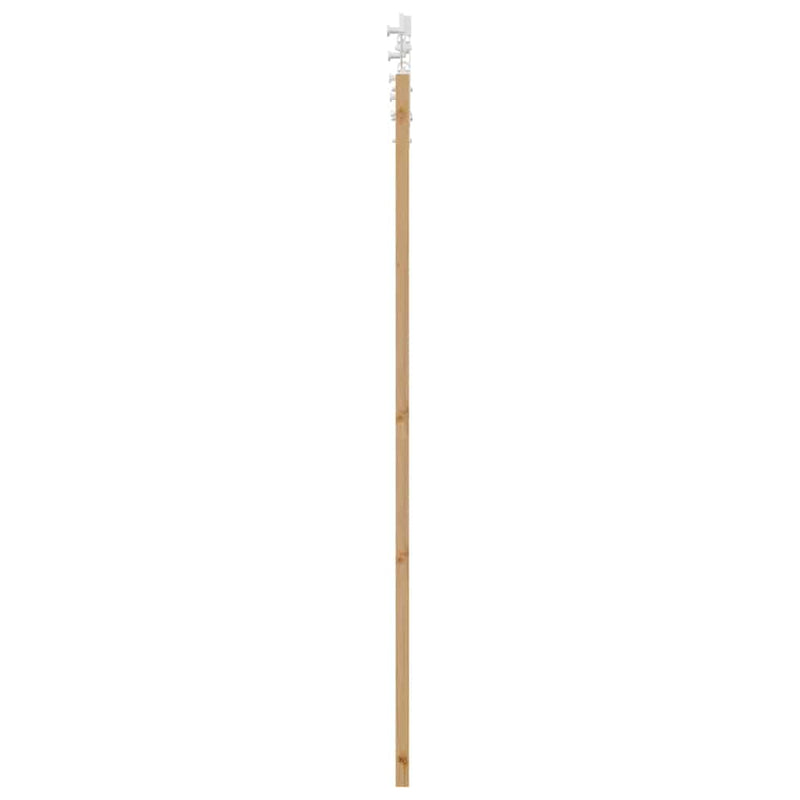 vidaXL Csúszó Ajtó Természetes és fehér 86 x 198.5 cm