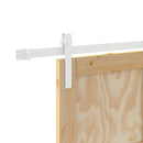 vidaXL Csúszó ajtó Barna 86 x 211 cm Tömör fenyőfa