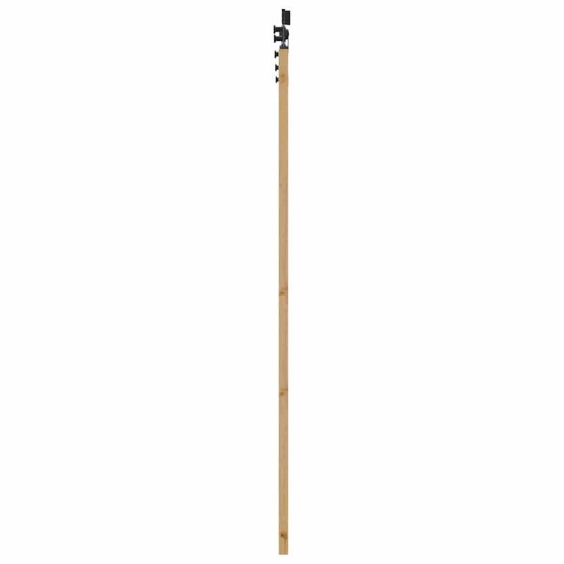 vidaXL Tolóajtó Szett Természetes és fekete 73.5 x 198.5 cm