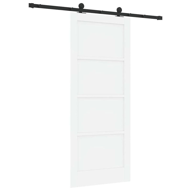 vidaXL Tolóajtó Szett Fehér és fekete 83 x 202 cm