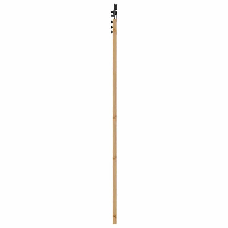 vidaXL Tolóajtó Szett Természetes és fekete 86 x 198.5 cm