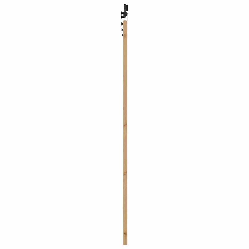 vidaXL Tolóajtó Szett Természetes és fekete 86 x 211 cm