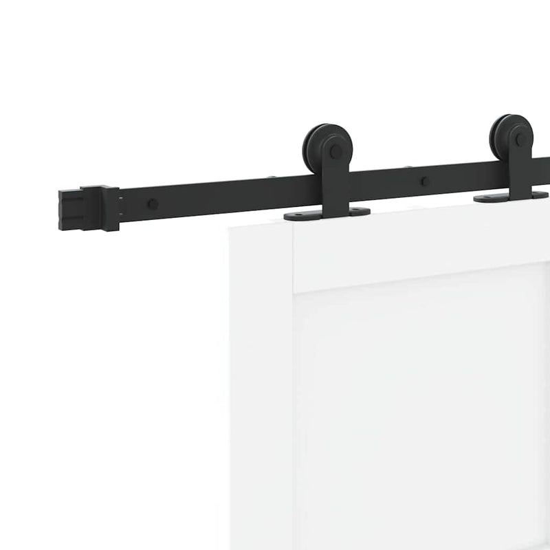 vidaXL Tolóajtó Szett Fehér és fekete 83 x 202 cm