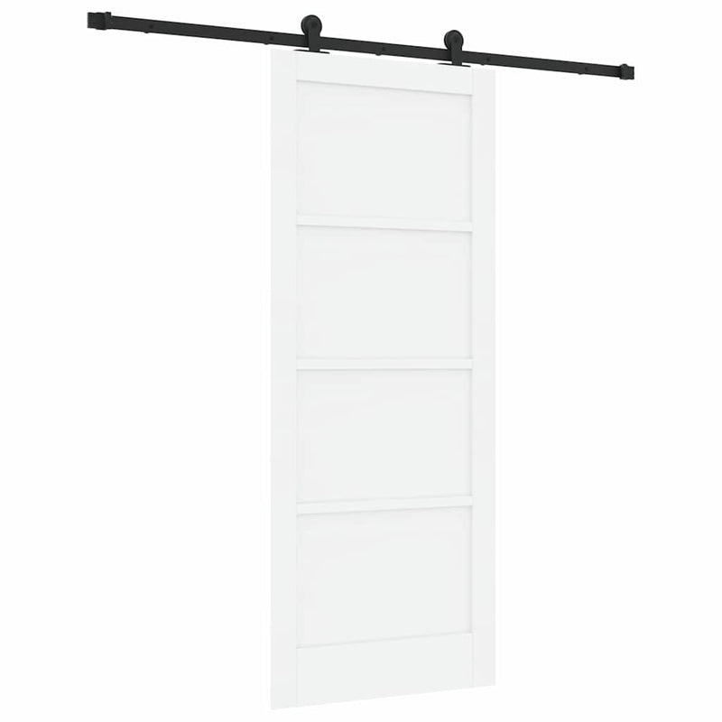 vidaXL Tolóajtó Szett Fehér és fekete 83 x 202 cm