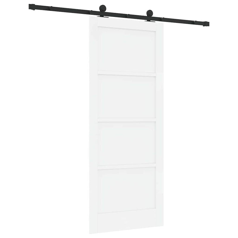 vidaXL Tolóajtó Szett Fehér és fekete 83 x 202 cm