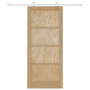 vidaXL Csúszó ajtó Barna 86 x 198,5 cm Tömör fenyőfa