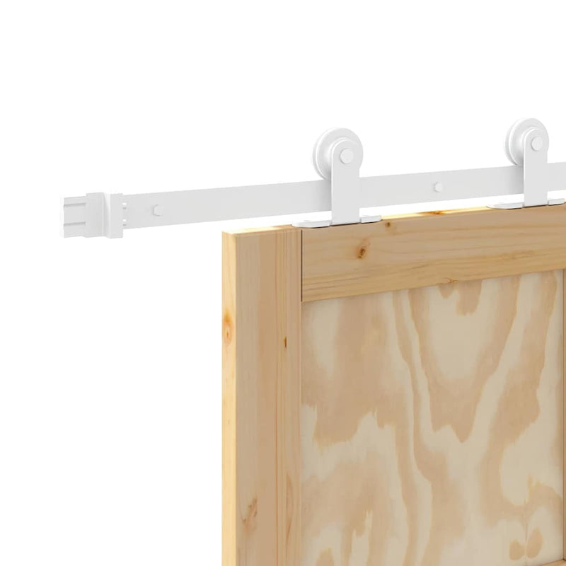 vidaXL Tolóajtó Szett ORKDAL Természetes és fehér 73.5 x 198.5 cm