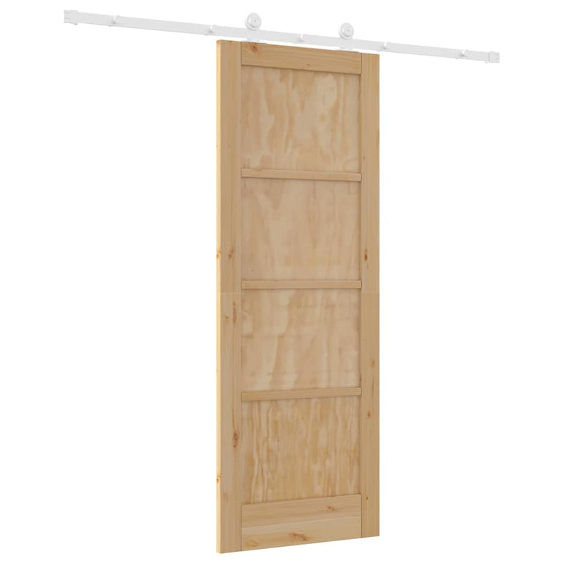 vidaXL Tolóajtó Szett ORKDAL Természetes és fehér 73.5 x 198.5 cm