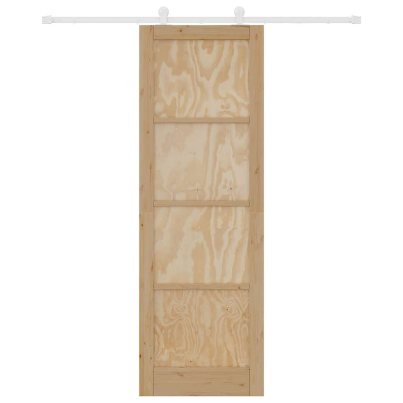 vidaXL Tolóajtó Szett ORKDAL Természetes és fehér 78 x 232 cm