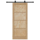 vidaXL Csúszó ajtó ORKDAL Barna 83 x 202 cm Tömör fenyőfa