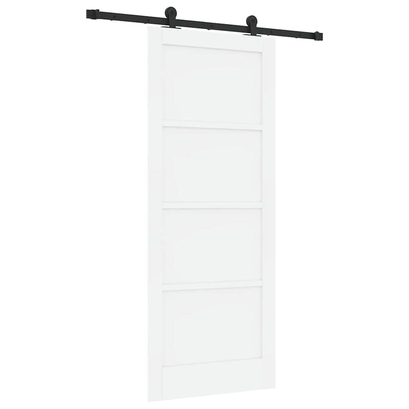vidaXL Csúszóajtó ORKDAL Fehér és fekete 83 x 202 cm