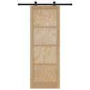 vidaXL Csúszó ajtó ORKDAL Barna 83 x 232 cm Tömör fenyőfa