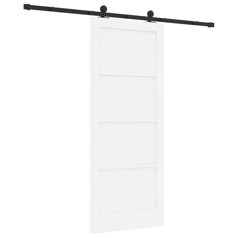 vidaXL Csúszóajtó ORKDAL Fehér és fekete 83 x 202 cm