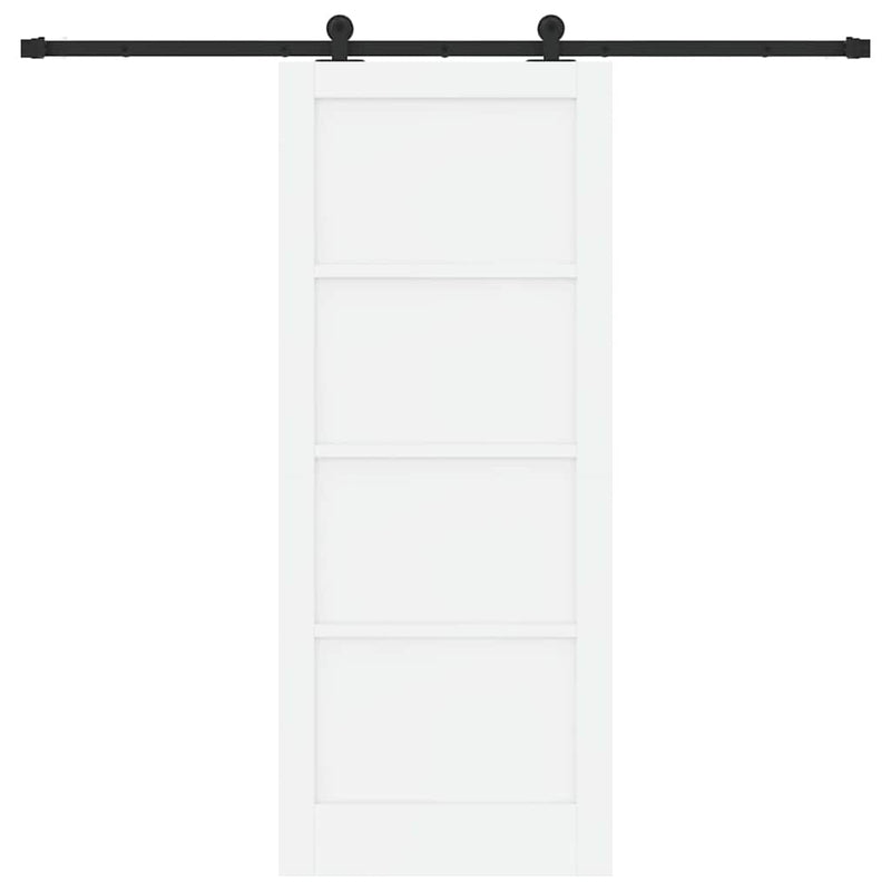 vidaXL Csúszóajtó ORKDAL Fehér és fekete 83 x 202 cm