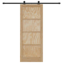 vidaXL Csúszó ajtó ORKDAL Barna 83 x 211 cm Tömör fenyőfa