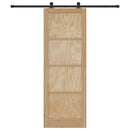 vidaXL Csúszó ajtó ORKDAL Barna 83 x 232 cm Tömör fenyőfa