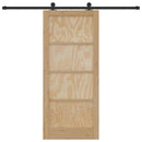 vidaXL Csúszó ajtó ORKDAL Barna 86 x 198,5 cm Tömör fenyőfa