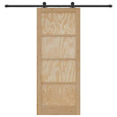 vidaXL Csúszó ajtó ORKDAL Barna 86 x 211 cm Tömör fenyőfa