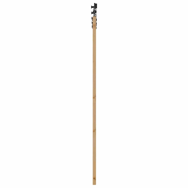 vidaXL Tolóajtó Természetes és fekete 73.5 x 198.5 cm