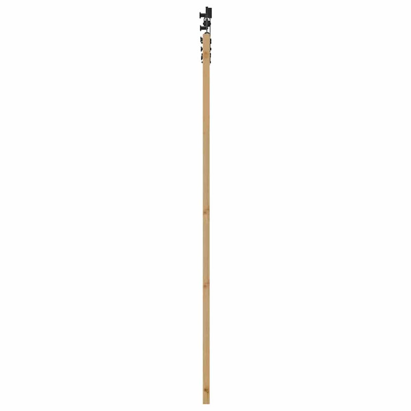 vidaXL Tolóajtó Természetes és fekete 86 x 198.5 cm