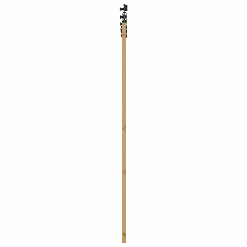 vidaXL Tolóajtó Természetes és fekete 73.5 x 198.5 cm