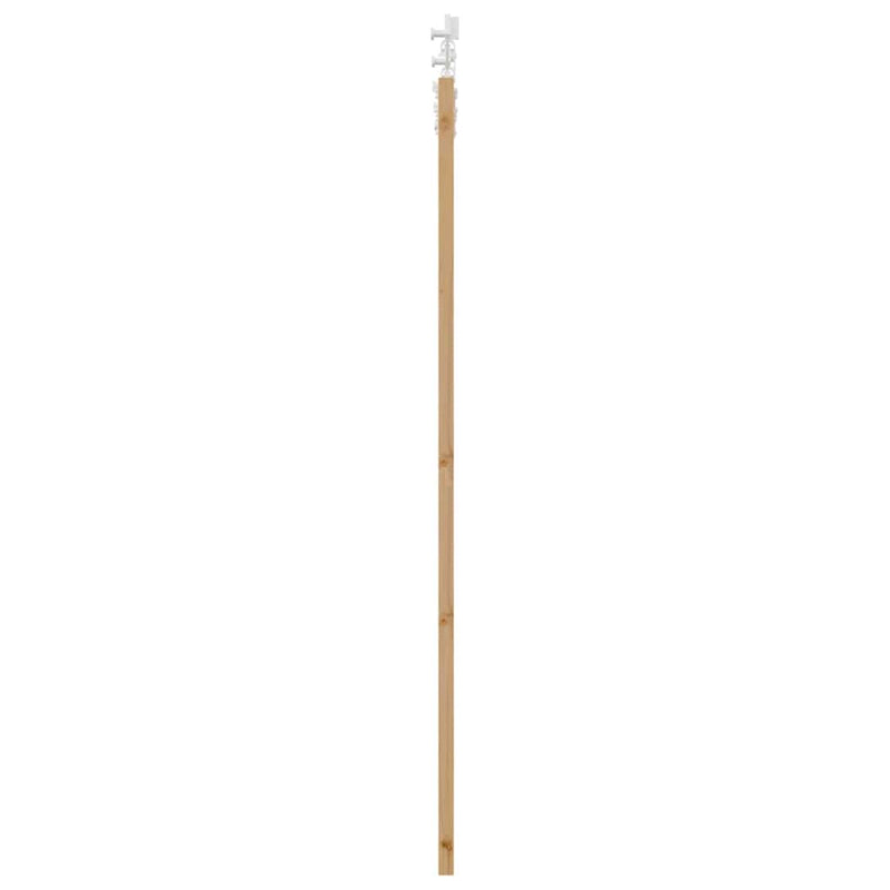 vidaXL Tolóajtó Természetes és fehér 73.5 x 198.5 cm