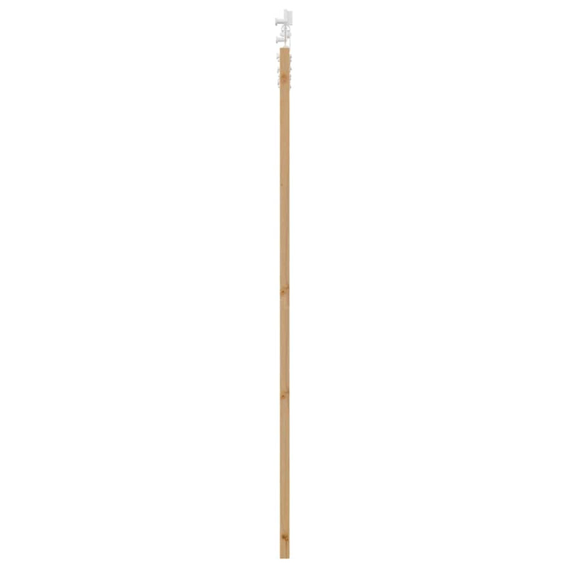 vidaXL Tolóajtó Fehér 83 x 202 cm Tömör fenyő és acél