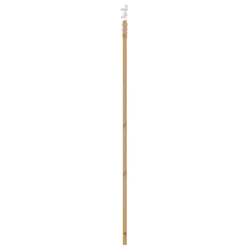 vidaXL Tolóajtó Fehér 83 x 211 cm Tömör fenyő és acél