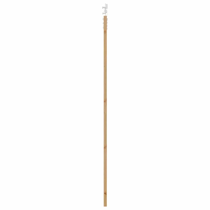 vidaXL Tolóajtó Fehér 83 x 232 cm Tömör fenyő és acél