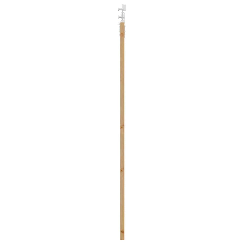 vidaXL Tolóajtó Természetes és fehér 73.5 x 198.5 cm